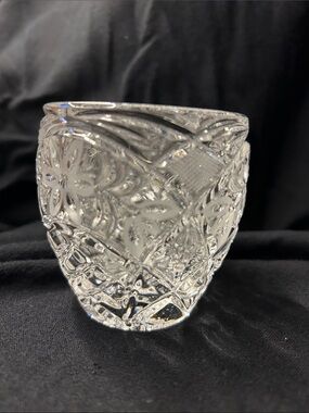 Cut Glass Crystal Tumbler - Clear